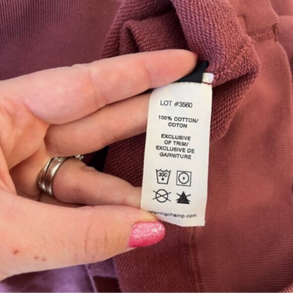 Reigning Champ Lightweight Terry Cropped Crewneck Sweatshirt - Picture 8 of 8